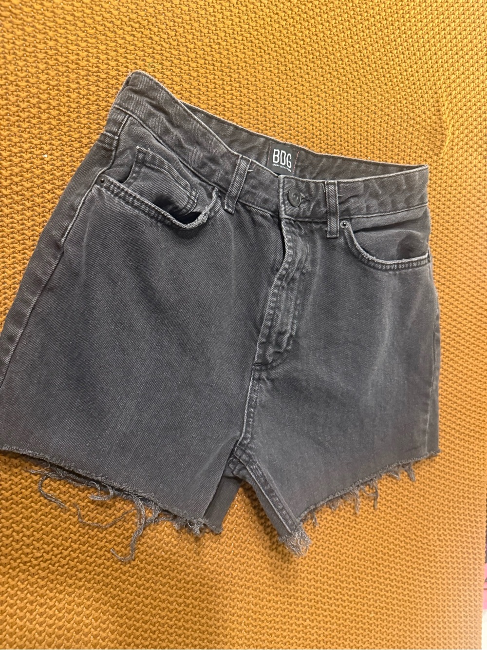 BDG Black High-Rise Denim Shorts